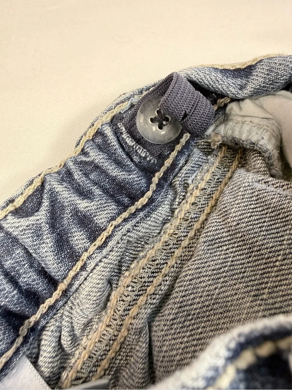 GYMBOREE Vintage Toddler Girl Denim Bow Applique Roll Cuff Y2K-Inspired Jeans 2T